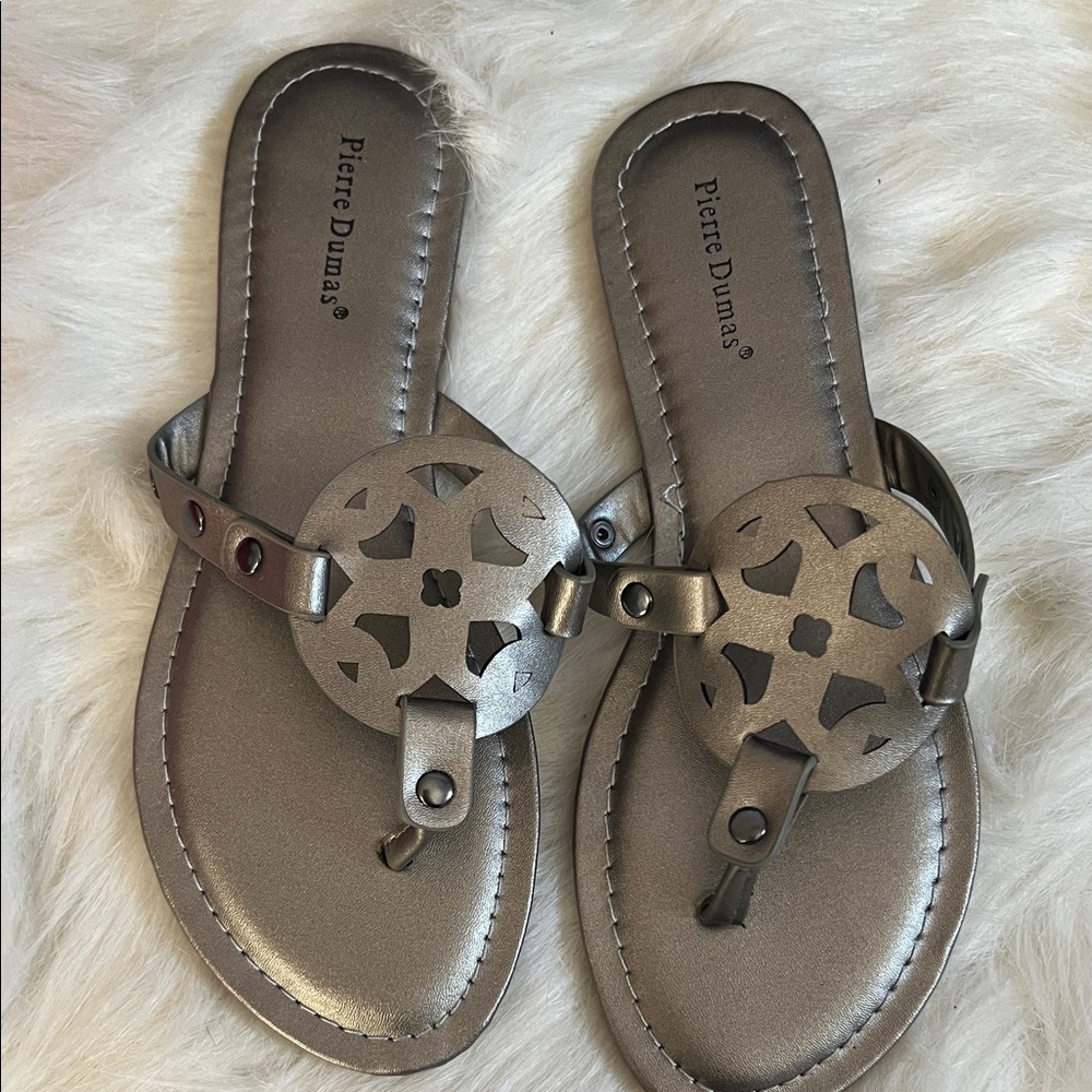 Pierre Dumas Women's Metallic Sandals